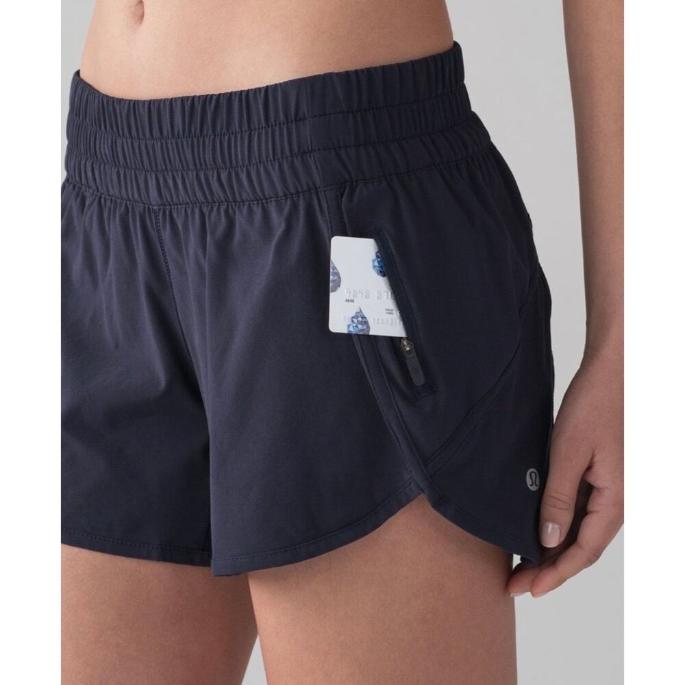 Lululemon Tracker Running Short V 4"
Lined Lightweight Pockets Navy Size 6 - Picture 10 of 10